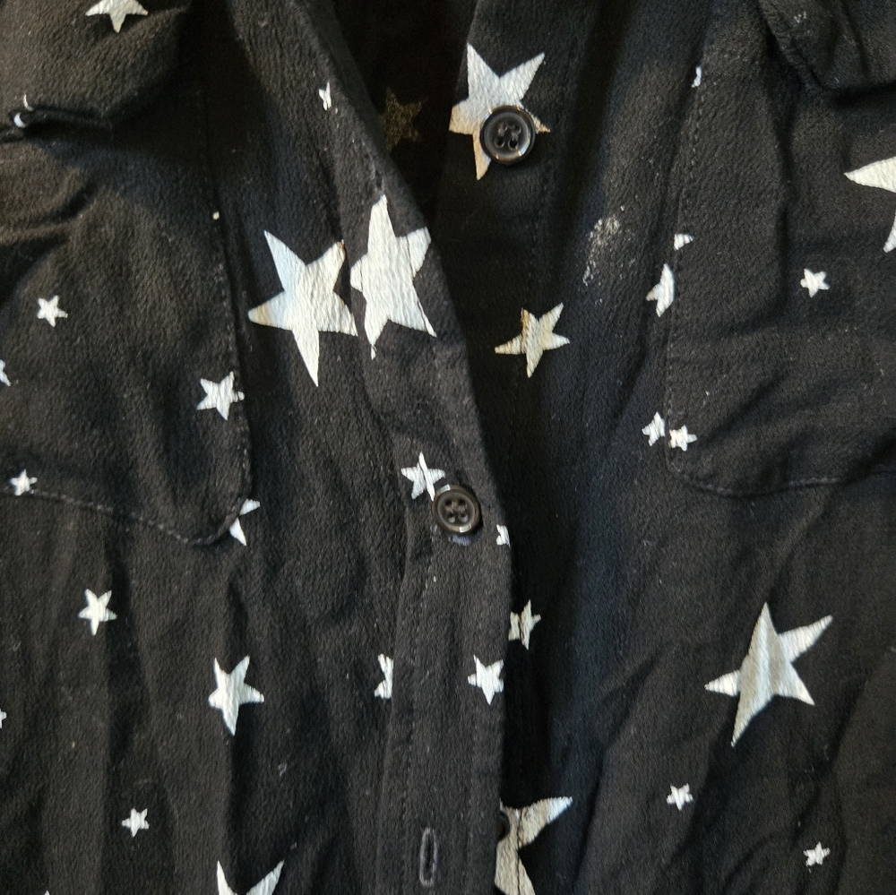 Michael Lauren Stars Button-down dress/tunic - Picture 7 of 13